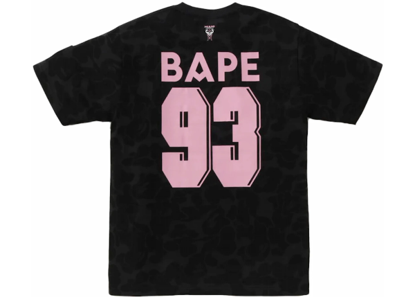 1AB5D3F610616 BAPE x Inter Miami CF Camo Tee Black