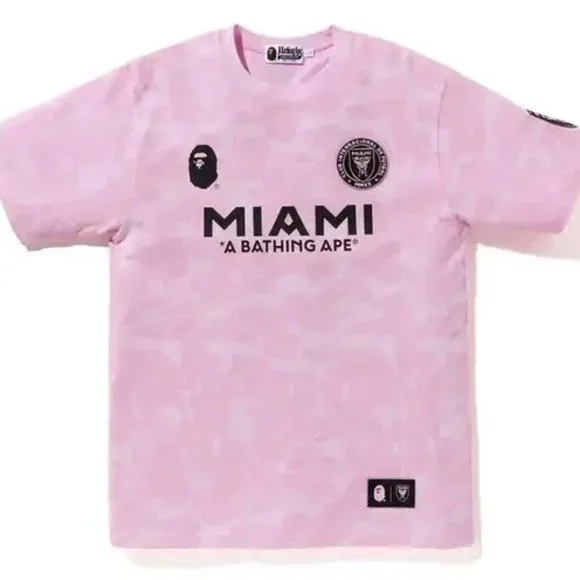 BAPE x Inter Miami CF Camo Tee Pink