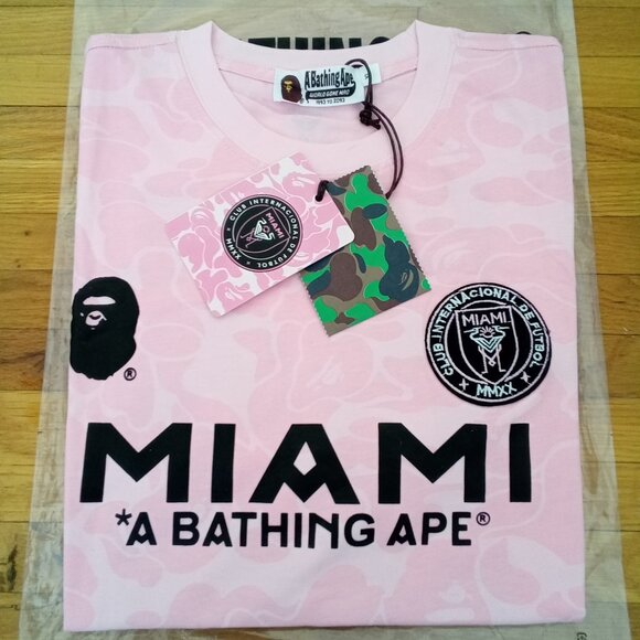 BAPE x Inter Miami CF Camo Tee Pink