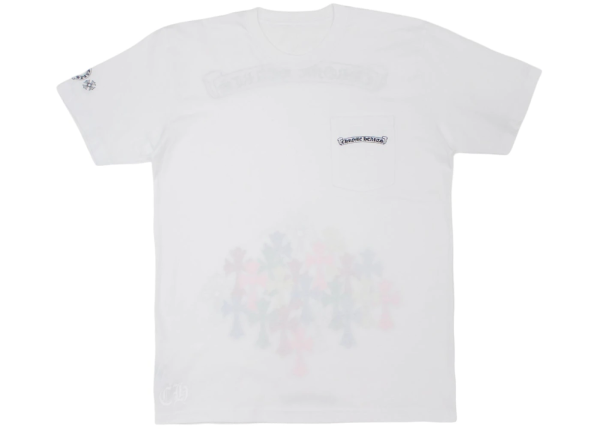 1AB5D451B2A15 Chrome Hearts Multi Color Cross T-shirt White