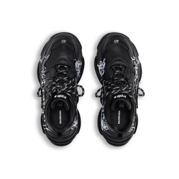 Balenciaga Triple S DIY Metal Artwork Black 536737W2FAY1090