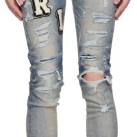 AMIRI Blue Varsity Jeans