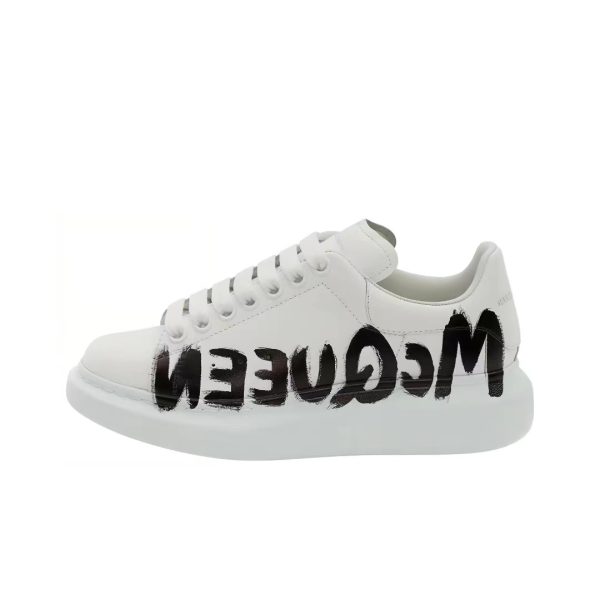 PK God Batch Alexander McQueen Oversized Graffiti White Black PK God Batch Alexander McQueen Oversized Graffiti White Black