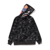 Bape Color Camo Shark Full Zip Hoodie Black