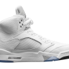 1AB5D7A00461C PK God Batch Air Jordan 5 Retro Metallic White 136027-130