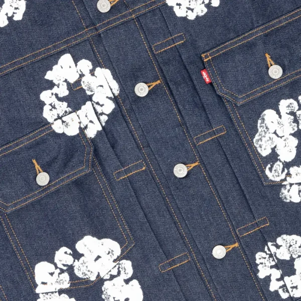 1AB5D973BF71F DENIM TEARS TYPE - 2 ALL OVER WREATH RAW Jacket