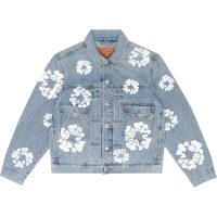 DENIM TEARS TYPE - 2 ALL OVER WREATH LIGHT WASH Jacket DENIM TEARS TYPE - 2 ALL OVER WREATH LIGHT WASH Jacket