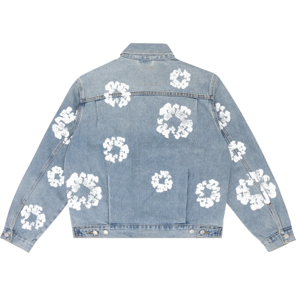 DENIM TEARS TYPE - 2 ALL OVER WREATH LIGHT WASH Jacket