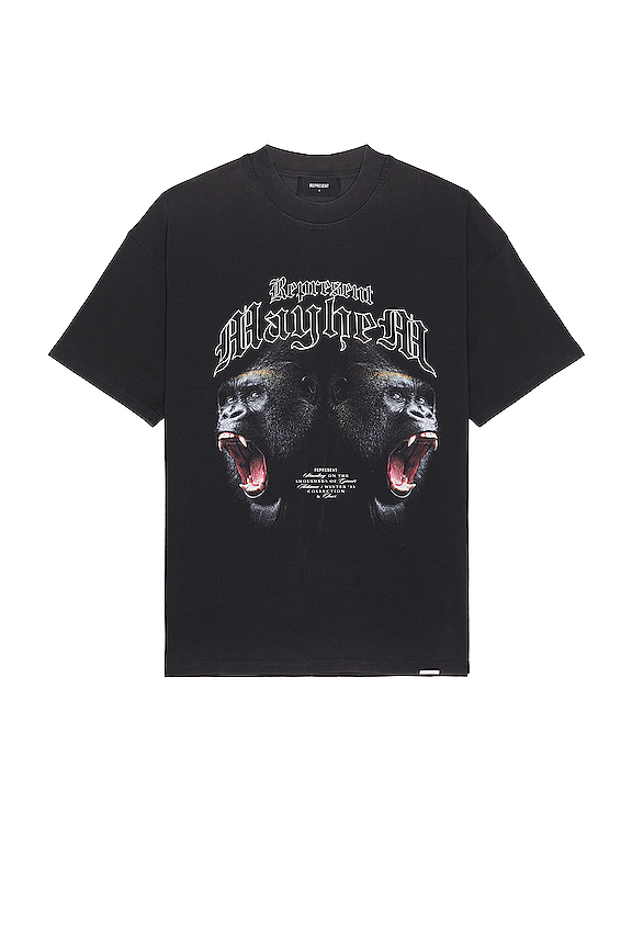 Represent T-shirt Vintage Black