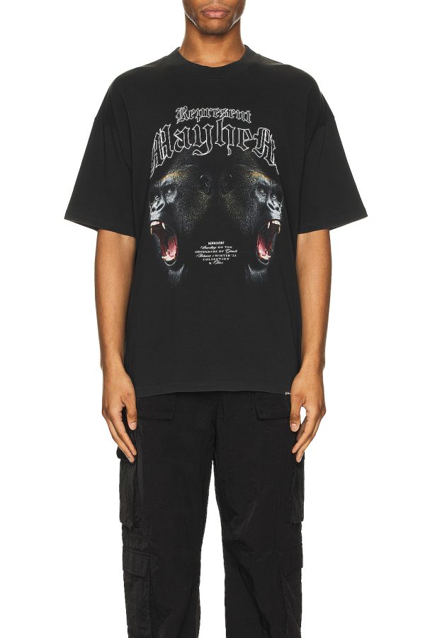 Represent T-shirt Vintage Black