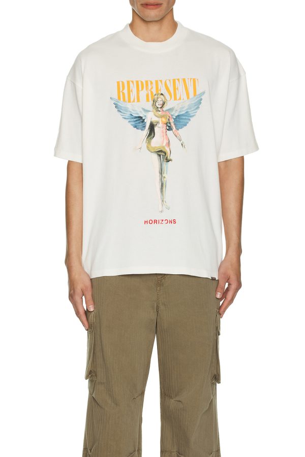 Represent T-shirt Flat White