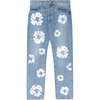 DENIM TEARS THE COTTON WREATH JEAN LIGHT WASH DENIM TEARS THE COTTON WREATH JEAN LIGHT WASH