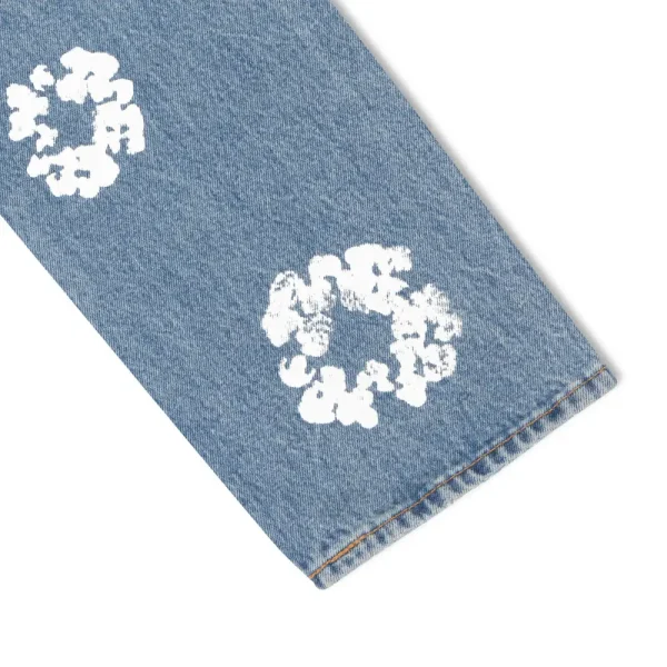1AB5DC2B0301A DENIM TEARS THE COTTON WREATH JEAN LIGHT WASH