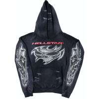Hellstar Airbrushed Skull Hoodie Black Hellstar Airbrushed Skull Hoodie Black