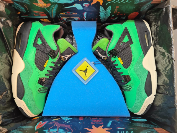 1AB5E1E549C13 PK God Batch Air Jordan 4 Manila Green Black HO19 MNJDLS 416 LN3