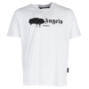 PALM ANGELS Palm Angels Paris Sprayed Logo T-Shirt In White Cotton