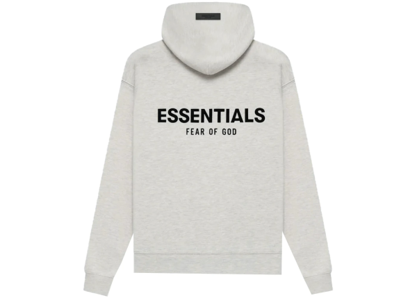 1AB5E5652D416 Fear of God Essentials Pullover Hoodie Light Heather Oatmeal