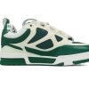 1AB5E590CF419 PK God Batch LOUIS VUITTON Leather lace up Fashionable Board Shoes White Green 1AC520