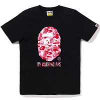 ABC CAMO BY BATHING TEE LADIES Black x Pink