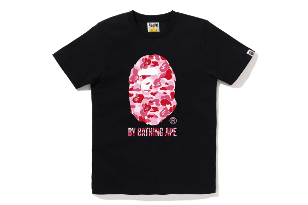 ABC CAMO BY BATHING TEE LADIES Black x Pink ABC CAMO BY BATHING TEE LADIES Black x Pink