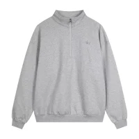 Alo Yoga Accolade 1/4 Zip Pullover Grey