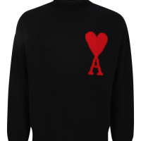 AMI Paris Ami de Coeur Roll Neck Jumper