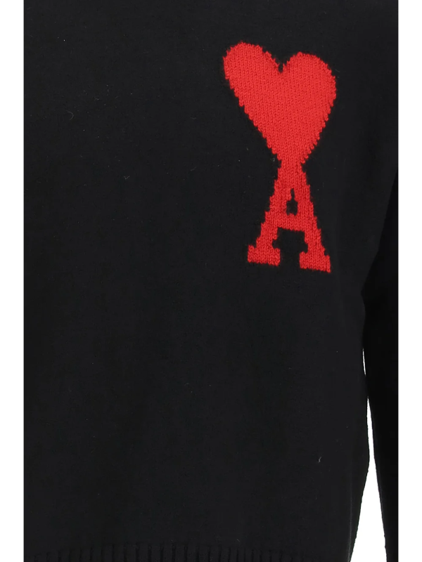 AMI Paris Ami de Coeur Roll Neck Jumper