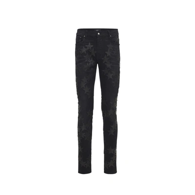 AMIRI Chemist Leather Star Aged Jeans Black AMIRI Chemist Leather Star Aged Jeans Black