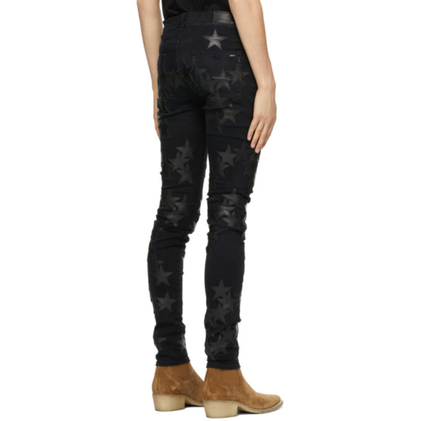amiri_chemist_leather_star_aged_jeans_black_1C78B96B4E71B AMIRI Chemist Leather Star Aged Jeans Black