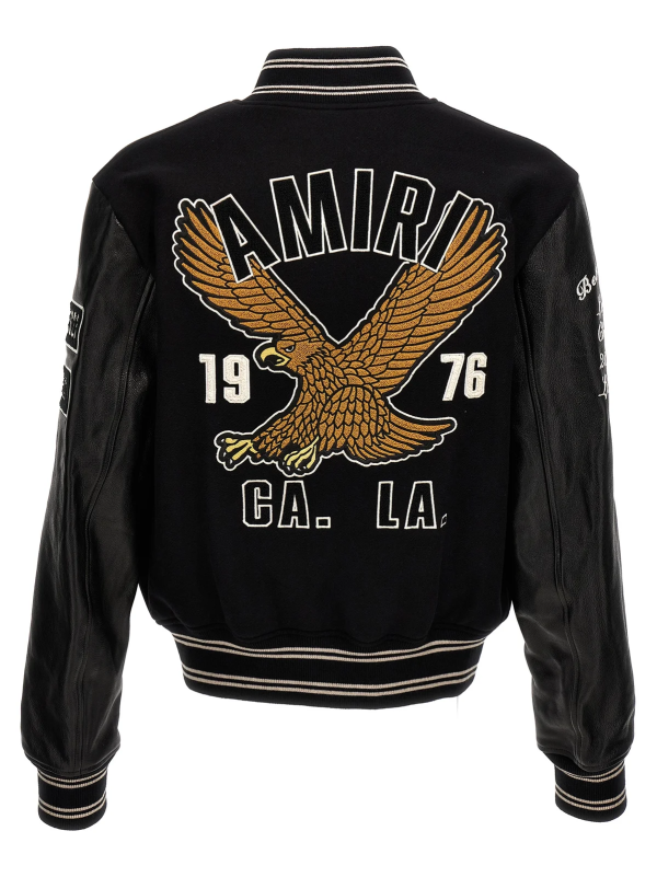 Amiri Logo Embroidered Bomber Jacket