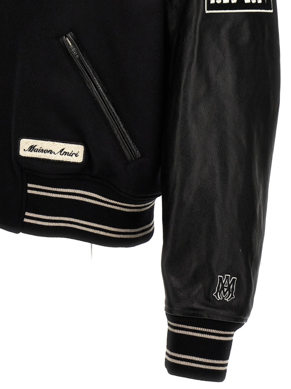 Amiri Logo Embroidered Bomber Jacket