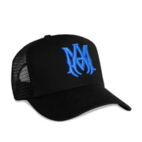 Amiri Logo Trucker Hat in Black