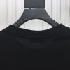 Balenciaga 25ss gradient letter embroidery short sleeve black