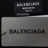 Balenciaga 25ss gradient letter embroidery short sleeve black