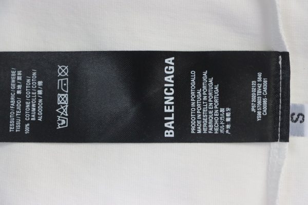 balenciaga_25ss_sanskrit_letters_flocking_print_short_sleeves_white_1C493A680671D Balenciaga 25ss Sanskrit letters flocking print short sleeves white