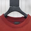 balenciaga_25ss_washed_cola_embroidery_fried_color_hole_short_sleeved_t_shirt_red_1C493F2E62210 Balenciaga 25ss washed cola embroidery fried color hole short-sleeved T-shirt red