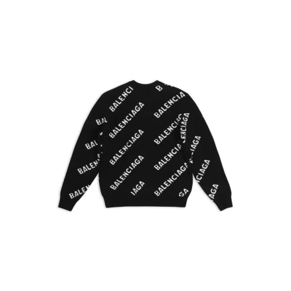 balenciaga_allover_logo_sweater_1BEEFE26C3114 BALENCIAGA Allover Logo Sweater