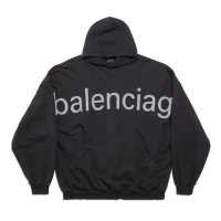 BALENCIAGA Black 'Bal.com' Hoodie BALENCIAGA Black 'Bal.com' Hoodie