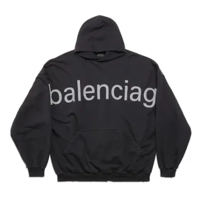 BALENCIAGA Black 'Bal.com' Hoodie BALENCIAGA Black 'Bal.com' Hoodie