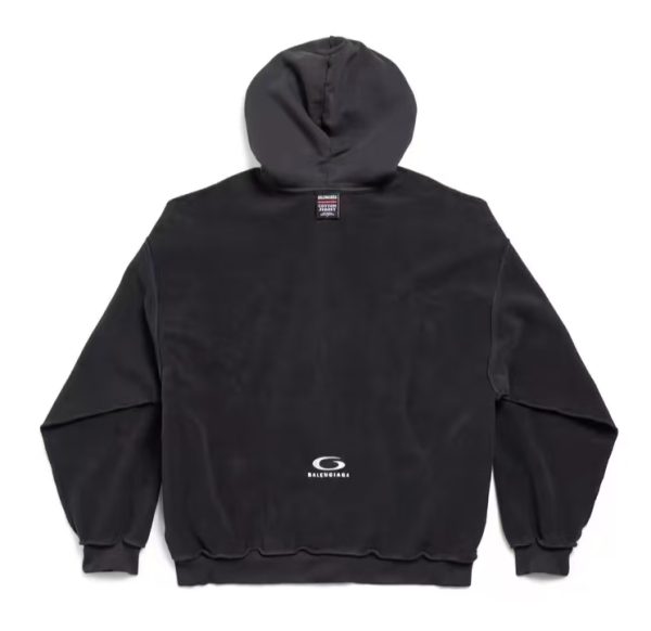 BALENCIAGA Black Inside Out Loop Sports Icon Zip Hoodie
