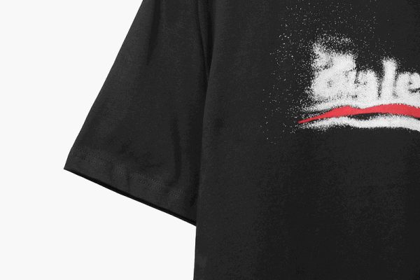 balenciaga_blurred_coke_printed_short_sleeve_navy_1C1D62DE0DB1B Balenciaga Blurred Coke Printed Short Sleeve Navy