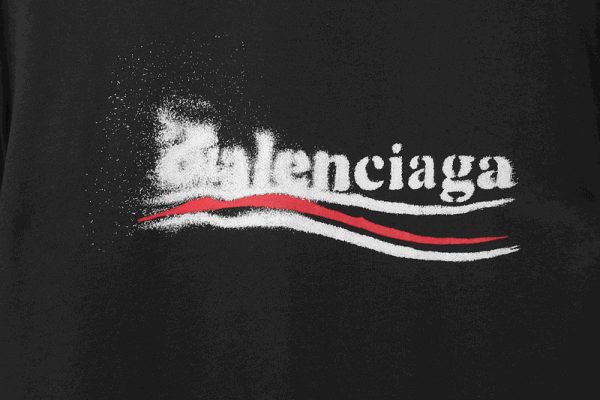balenciaga_blurred_coke_printed_short_sleeve_navy_1C1D62DE5C215 Balenciaga Blurred Coke Printed Short Sleeve Navy