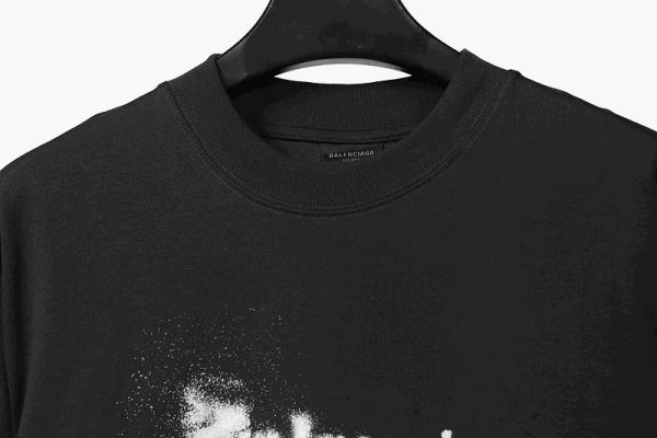 balenciaga_blurred_coke_printed_short_sleeve_navy_1C1D62DE9B41B Balenciaga Blurred Coke Printed Short Sleeve Navy