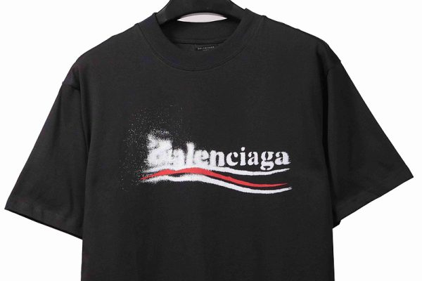 balenciaga_blurred_coke_printed_short_sleeve_navy_1C1D62DF6F41B Balenciaga Blurred Coke Printed Short Sleeve Navy