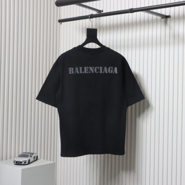 balenciaga_blurred_inkjet_letters_short_sleeve_t_shirt_black_1C493ACA3E019 Balenciaga Blurred Inkjet Letters Short Sleeve T-shirt Black