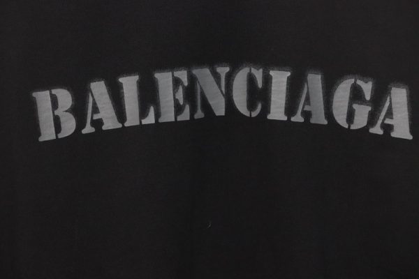 balenciaga_blurred_inkjet_letters_short_sleeve_t_shirt_black_1C493ACA9C91F Balenciaga Blurred Inkjet Letters Short Sleeve T-shirt Black
