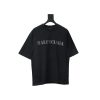 Balenciaga Blurred Inkjet Letters Short Sleeve T-shirt Black Balenciaga Blurred Inkjet Letters Short Sleeve T-shirt Black