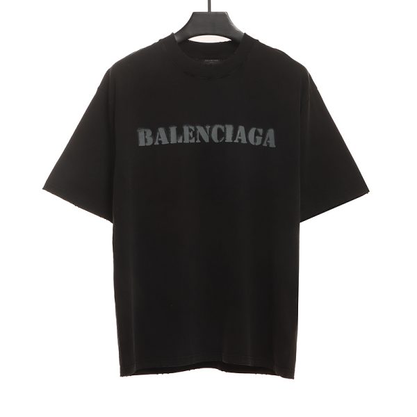 Balenciaga Blurred LOGO Short Sleeve Balenciaga Blurred LOGO Short Sleeve