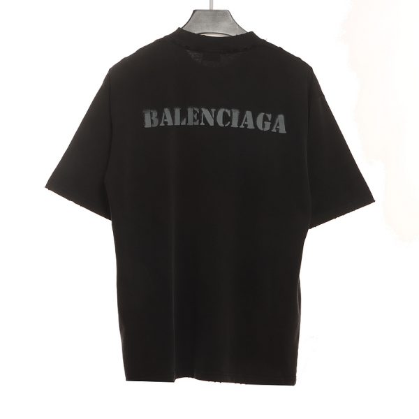 balenciaga_blurred_logo_short_sleeve_1C0CA0849451D Balenciaga Blurred LOGO Short Sleeve