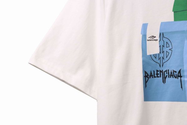 balenciaga_eco_friendly_paper_bag_printed_short_sleeve_white_1C0CA1274A813 Balenciaga Eco-friendly Paper Bag Printed Short Sleeve White